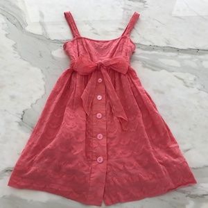 JUICY COUTURE CORAL FLIRTY COTTON SUNDRESS SZ 4